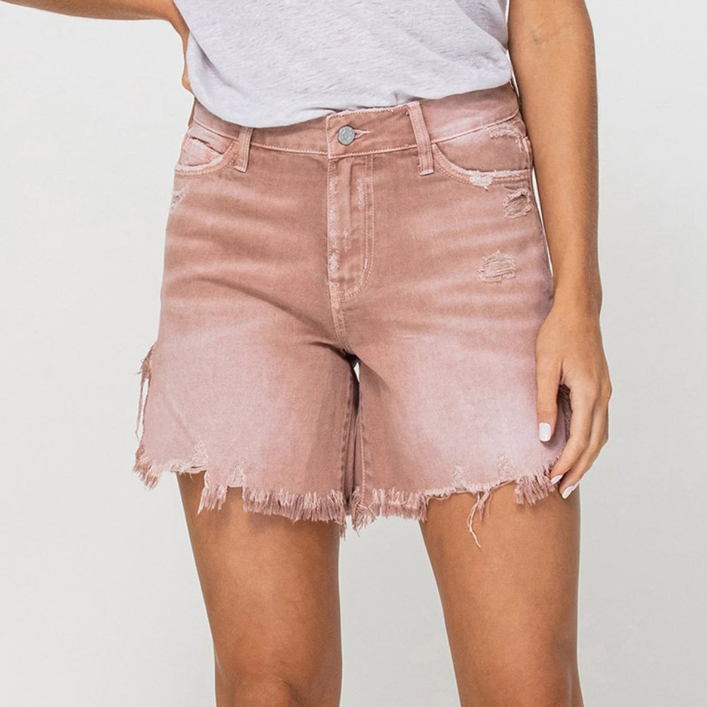 *NEW* Vervet by Flying Monkey Distressed High-Rise Shorts